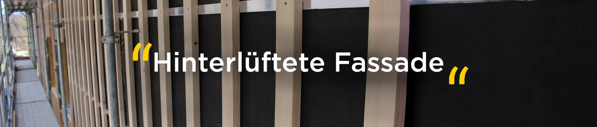 Hinterlüftete Fassade